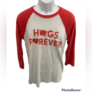 Razorback Retro Hogs Long Sleeve Tee Size Med‎ Women’s
